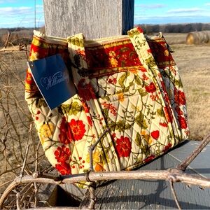 Botanical Fabric purse or tote bag 18”x14”. New with tags.